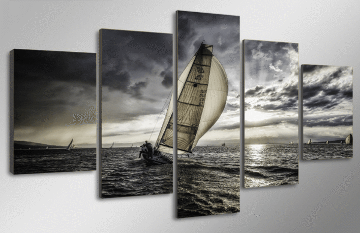 Helmsdale Sailboat – Nature Canvas Wall Art