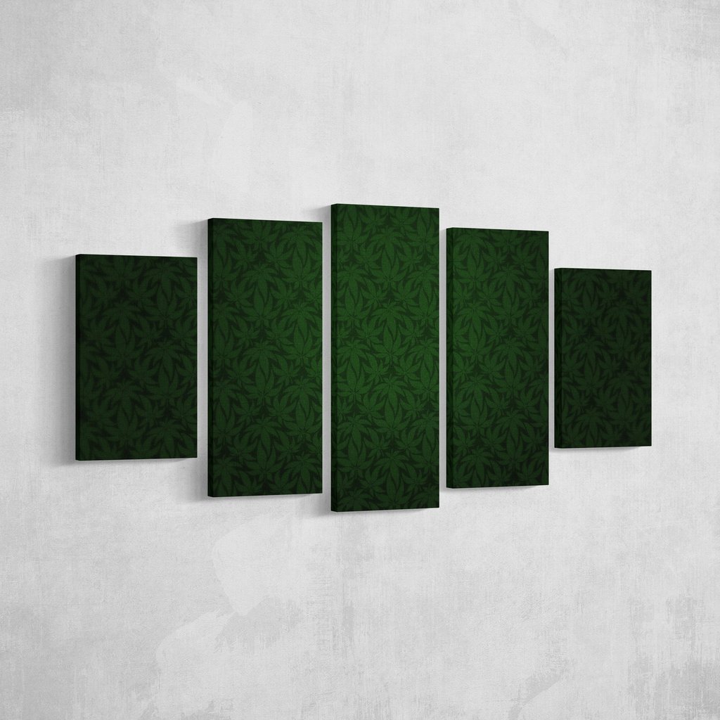 Herbal Leafs – Abstract Canvas Wall Art