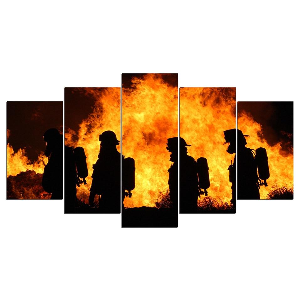Hero Fireman – Career Canvas Wall Art
