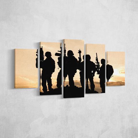 Heroes Without A Face Special Forces Army Canvas Wall Art