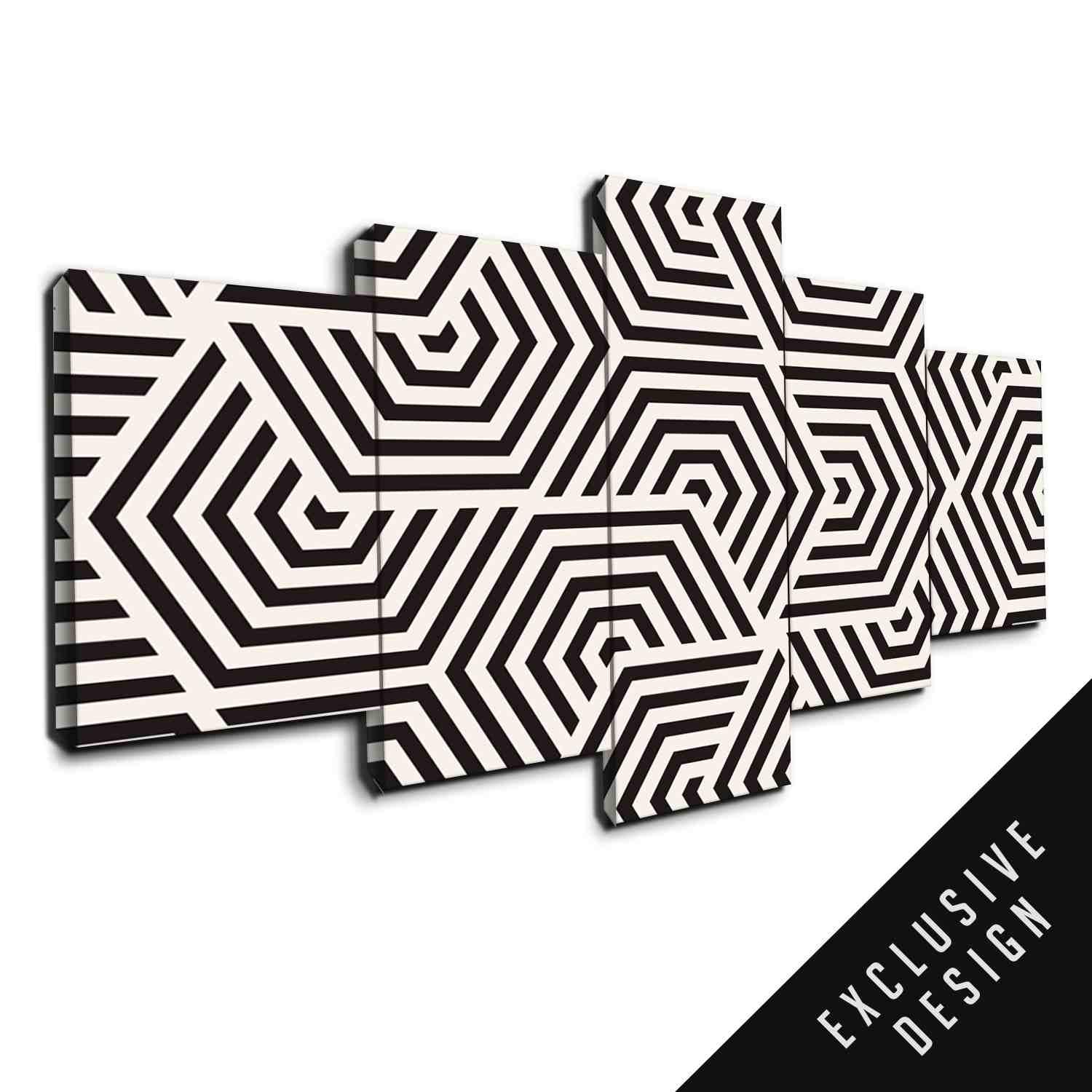 Heximaze – Abstract Canvas Wall Art