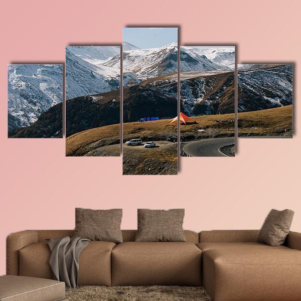 High Mountains Covered With White Snow – Nature Canvas Wall Art
