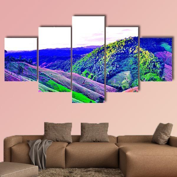 High Mountains View In Thailand – Nature Canvas Wall Art