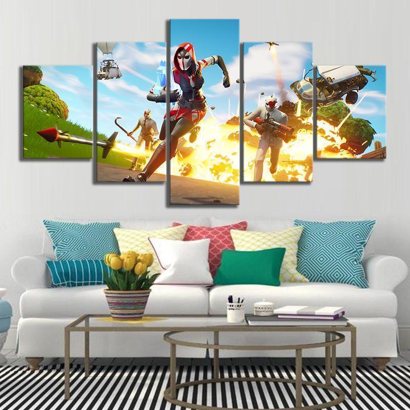 High Stakes The Ace And Wild Card Fortnite Gaming – Canvas Wall Art