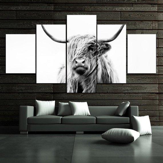 Highland Cow – Animal Canvas Wall Art