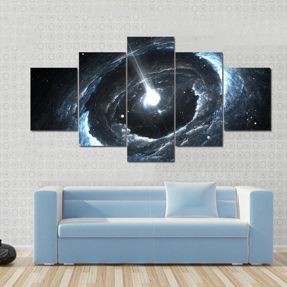 Highly Magnetized Rotating Neutron Star – Space Canvas Wall Art