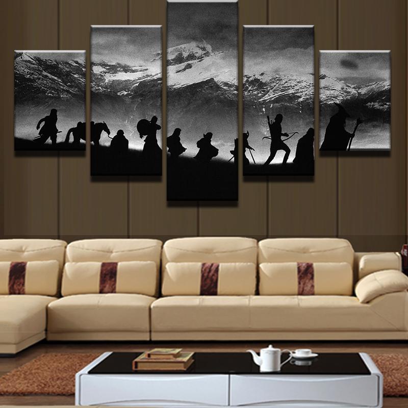 Hikers On Snow Mountain – Sport Canvas Wall Art