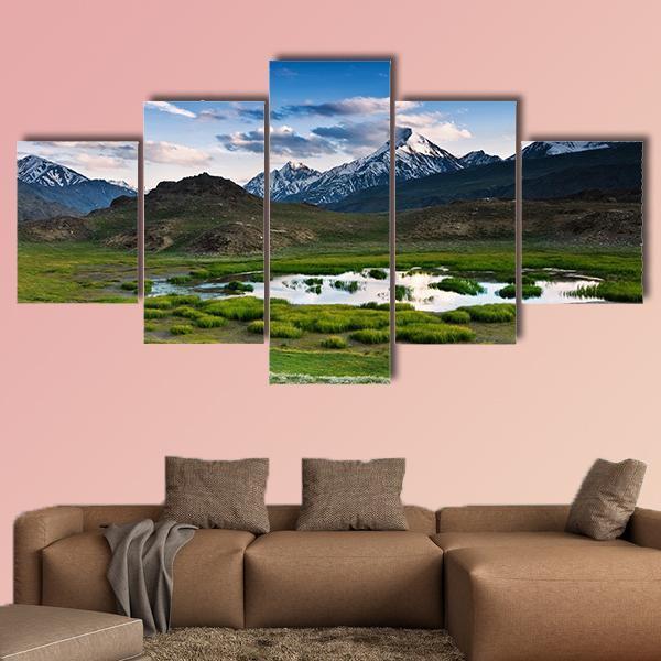 Himalayas Lake In Summer Time Multi Panel – Nature Canvas Wall Art
