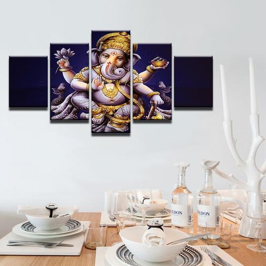 Hindu Ganesha 13 – Religion Canvas Wall Art