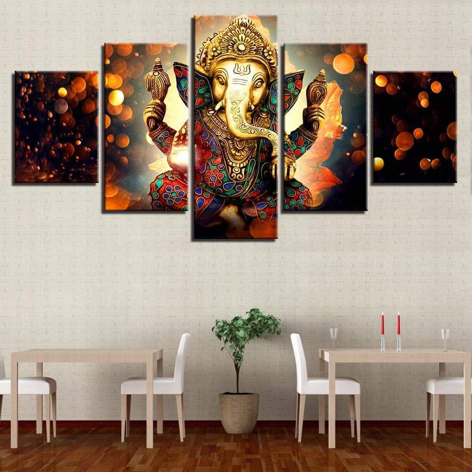 Hindu God Ganesh – Religion Canvas Wall Art