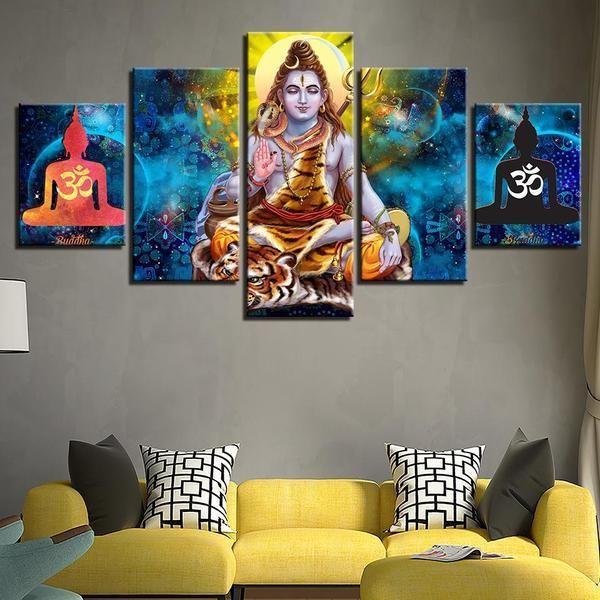 Hindu Lord Shiva – Religion Canvas Wall Art