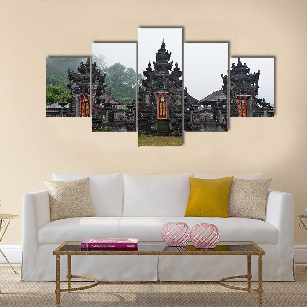 Hindu Temple Pura Ulun Danu Buyan Religion Canvas Wall Art