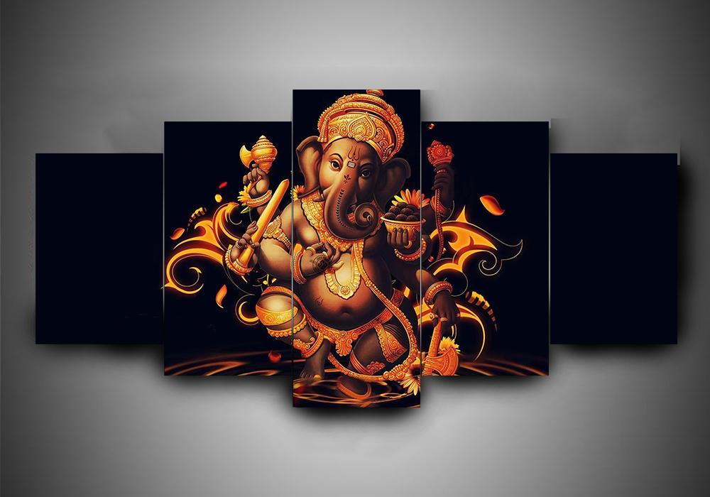 Hinduism – Religion – Ganesha 1 – Religion Canvas Wall Art