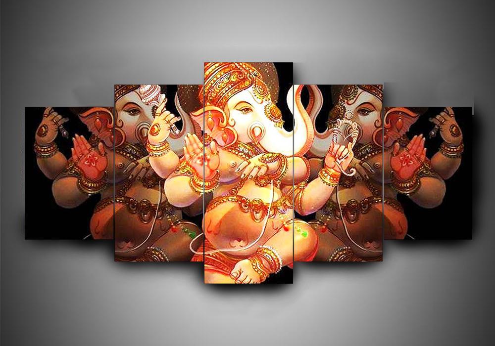 Hinduism – Religion – Ganesha 2 – Religion Canvas Wall Art