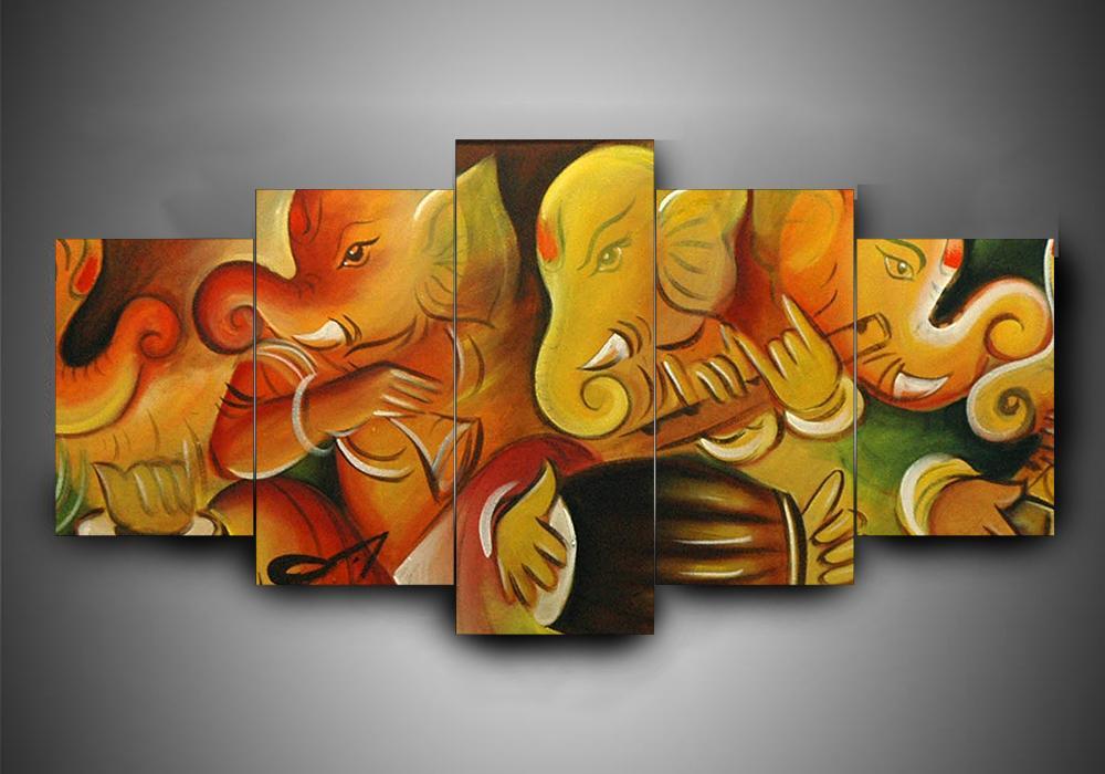 Hinduism – Religion – Ganesha 6 – Religion Canvas Wall Art