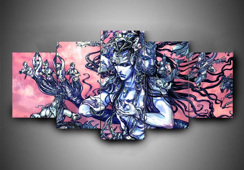 Hinduism – Religion – Shiva 2 – Religion Canvas Wall Art