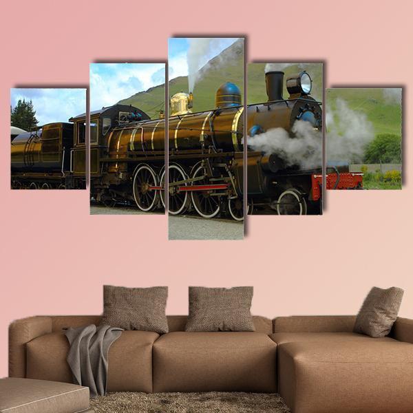 Historic Steam Train In New Zealand – Nature Canvas Wall Art