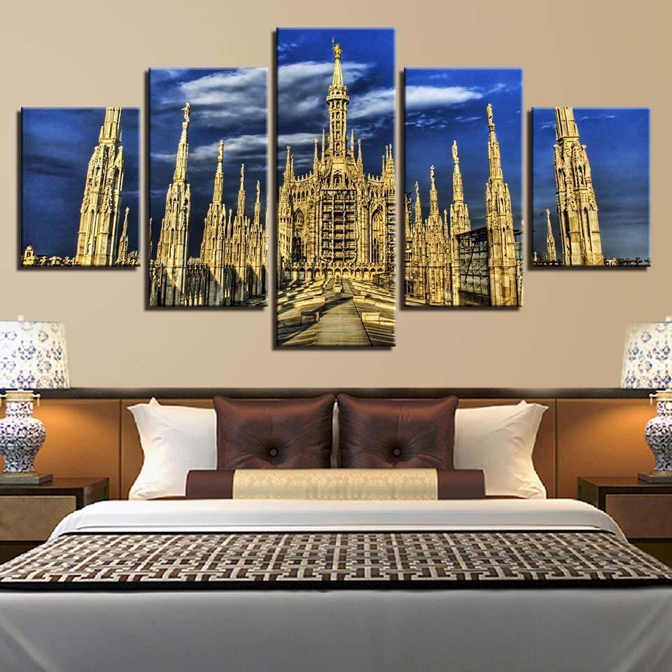 Homeation Gothic Catedral Gotica Landscape – Nature Canvas Wall Art