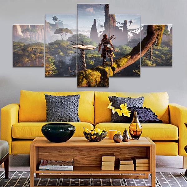 Horizon Zero Dawn Video Game Gaming Canvas Wall Art