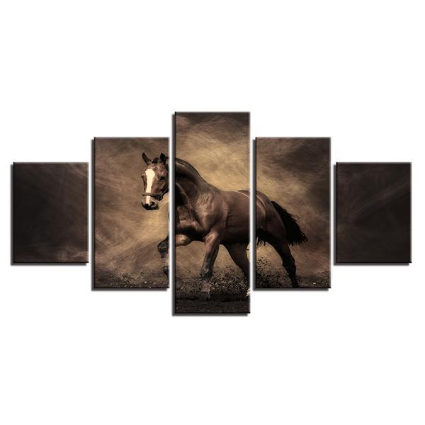 Horse Galloping – Animal Canvas Wall Art