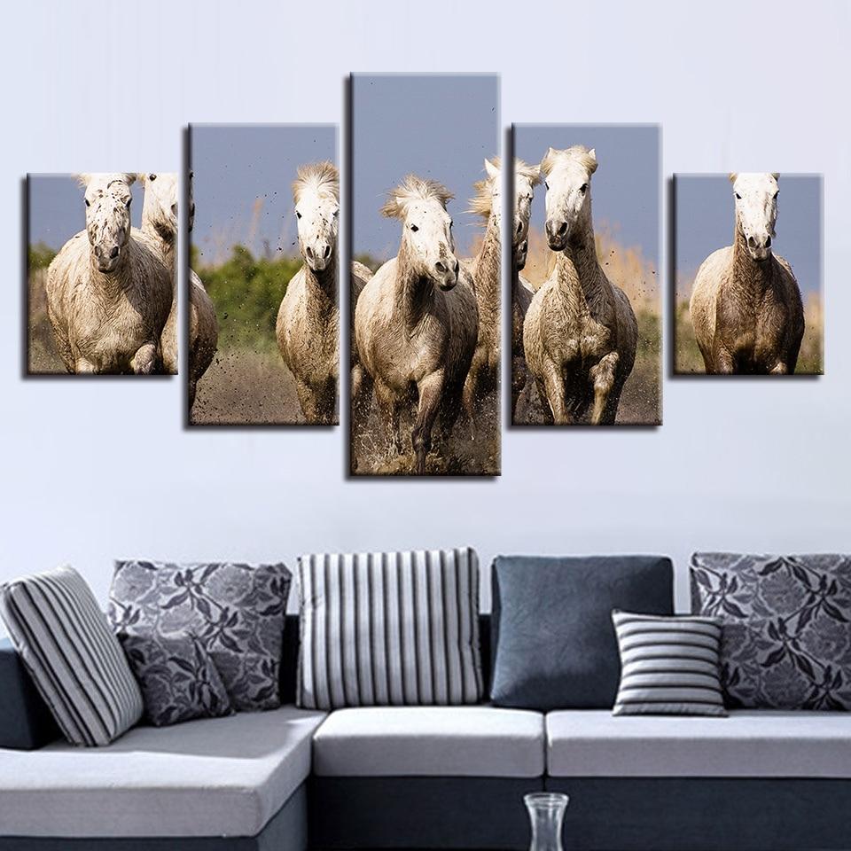 Horse Group – Animal Canvas Wall Art