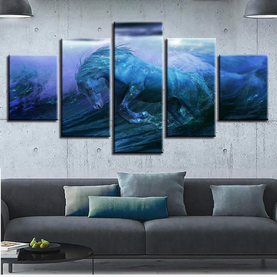 Horse Running 06 – Animal Canvas Wall Art
