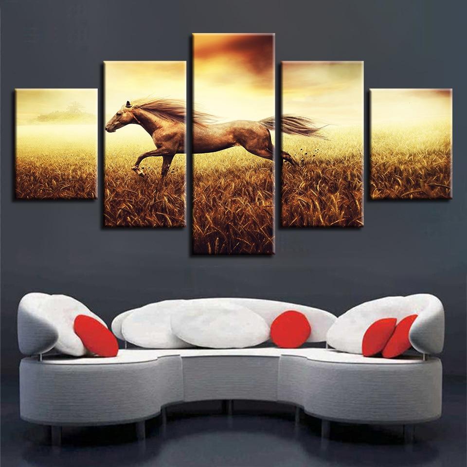 Horse Running 3 – Animal Canvas Wall Art