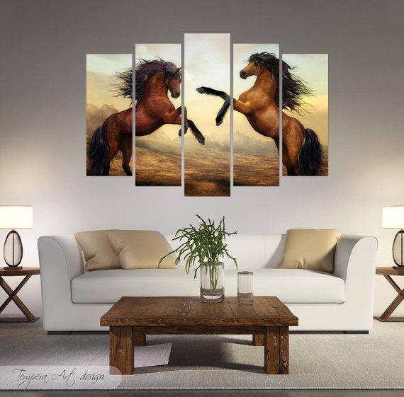Horse Stallion – Animal Canvas Wall Art