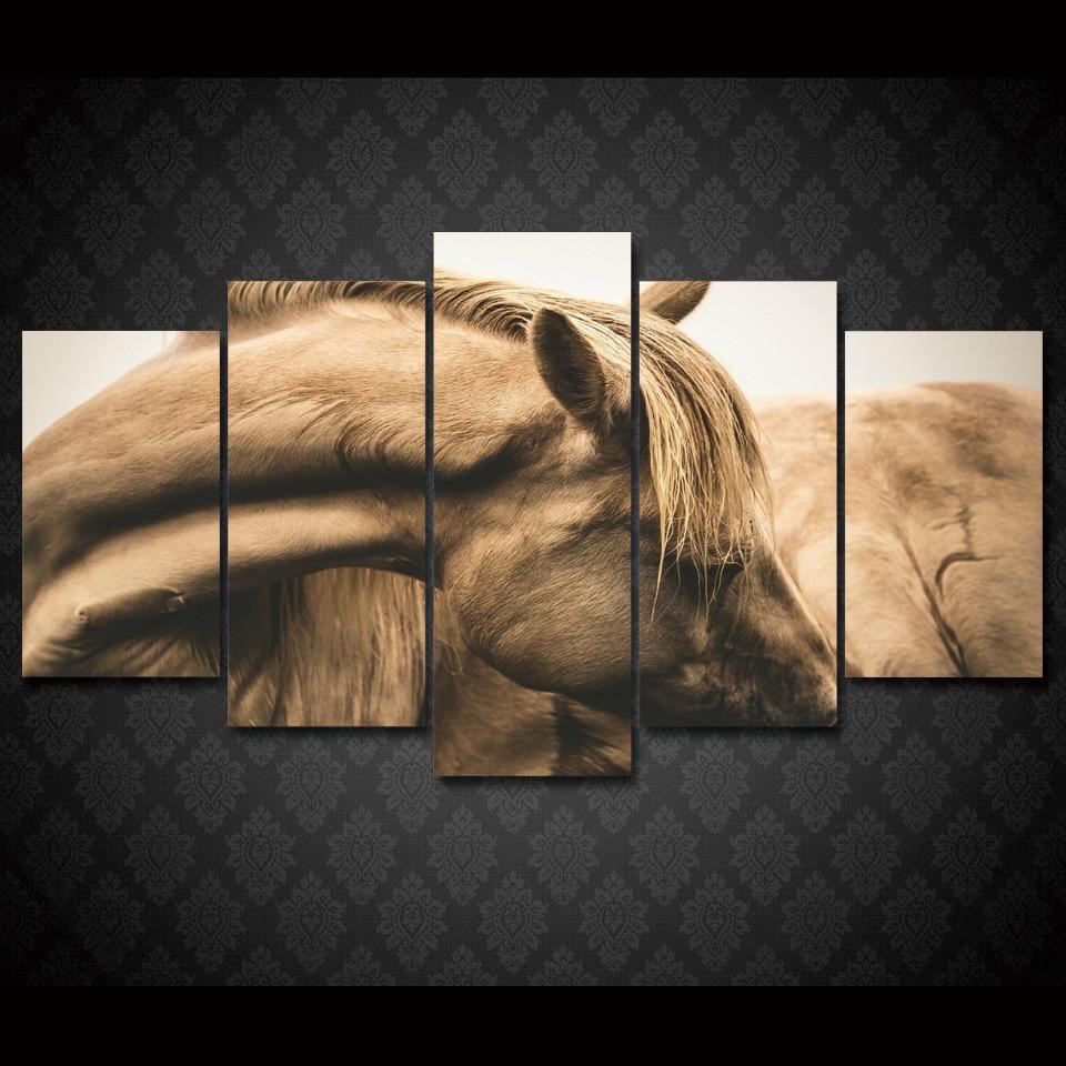 Horses Neck Head – Animal Canvas Wall Art