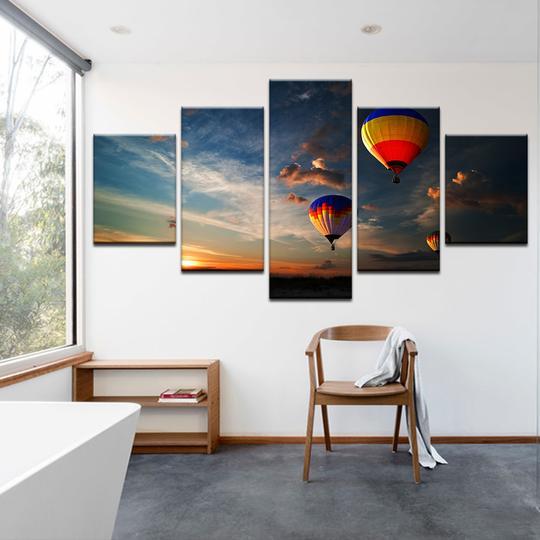 Hot Air Balloons – Space Canvas Wall Art
