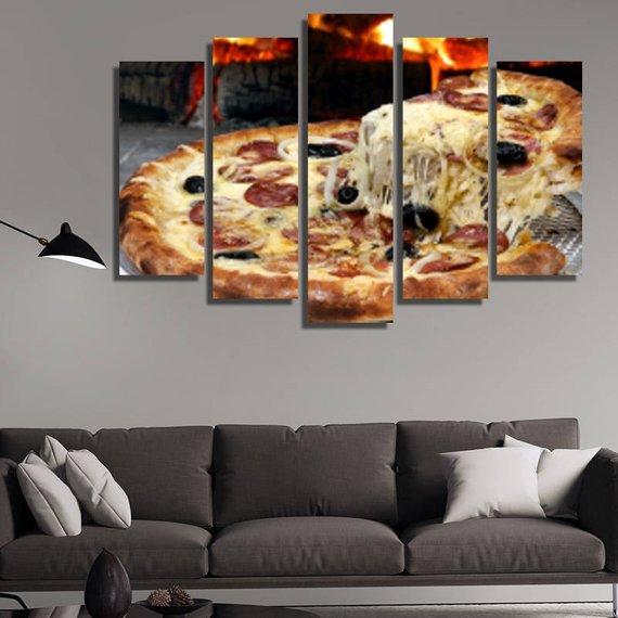 Hot Pizza – Kitchen Canvas Wall Art