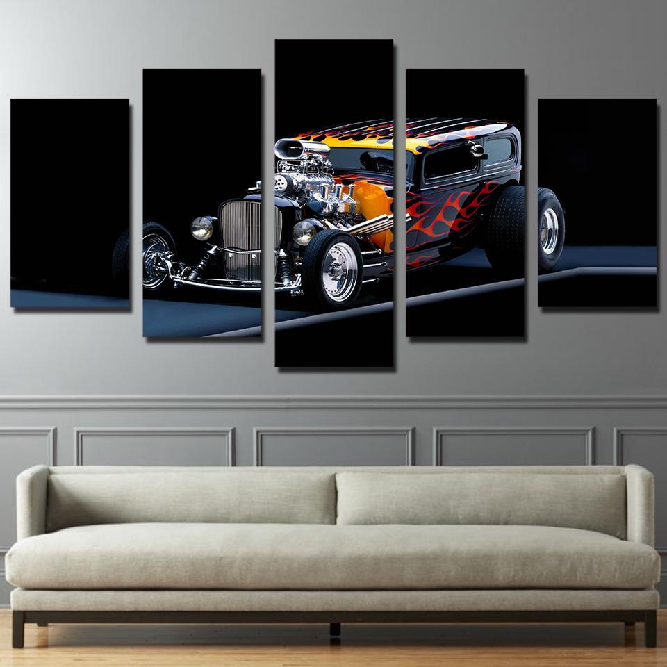 Hot Rod Car – Automative Canvas Wall Art
