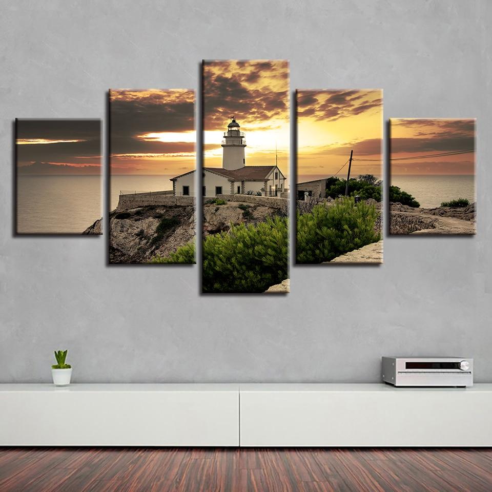 House Path Sunset – Nature Canvas Wall Art