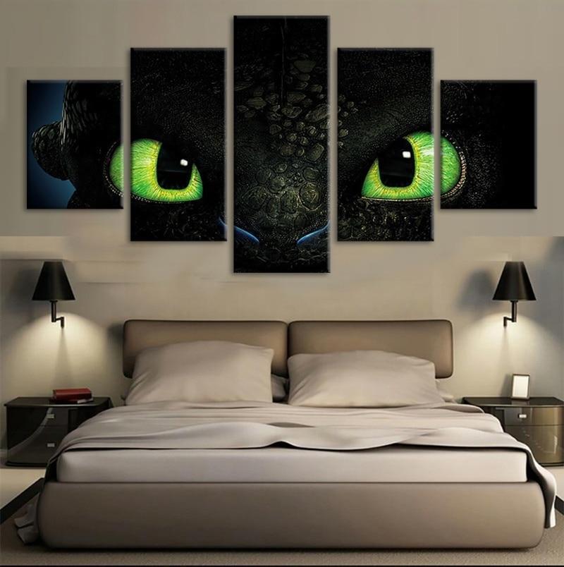 How To Train Your Dragon Black Dragon Movie – Canvas Wall Art