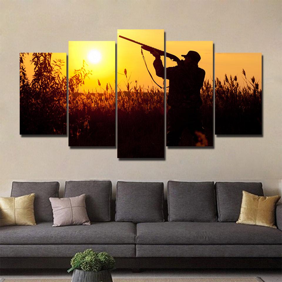 Hunting Sunset 02 – Career Canvas Wall Art