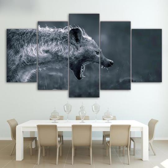 Hyena Laughing – Animal Canvas Wall Art