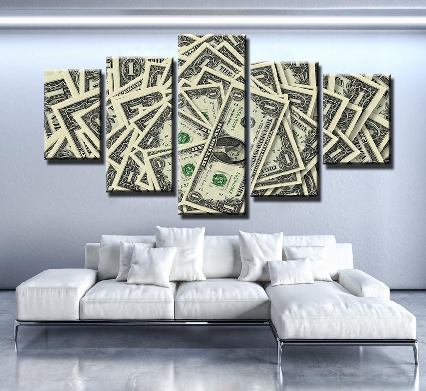 I Like Money – Abstract Canvas Wall Art