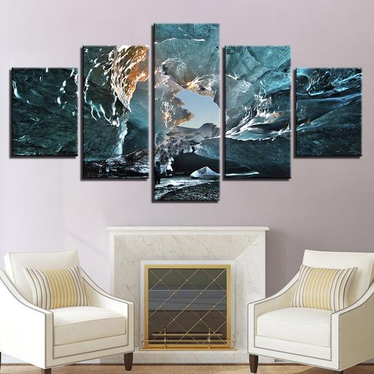 Ice Cave – Nature Canvas Wall Art