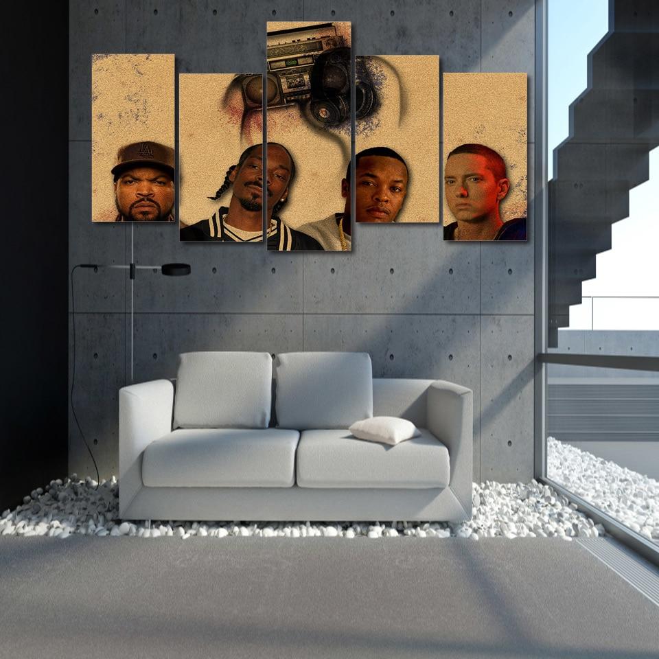 Ice Cube Snoop Dogg Dr Dre Eminem Music Canvas Wall Art