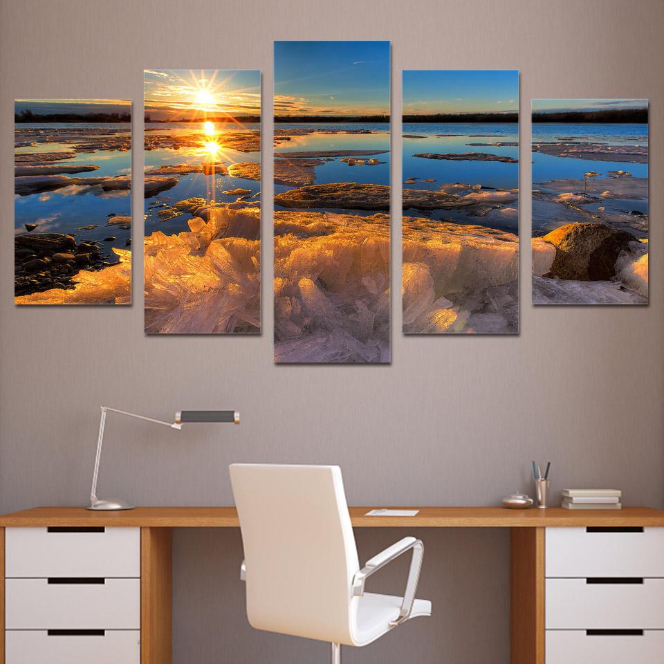 Iceberg Sun – Space Canvas Wall Art
