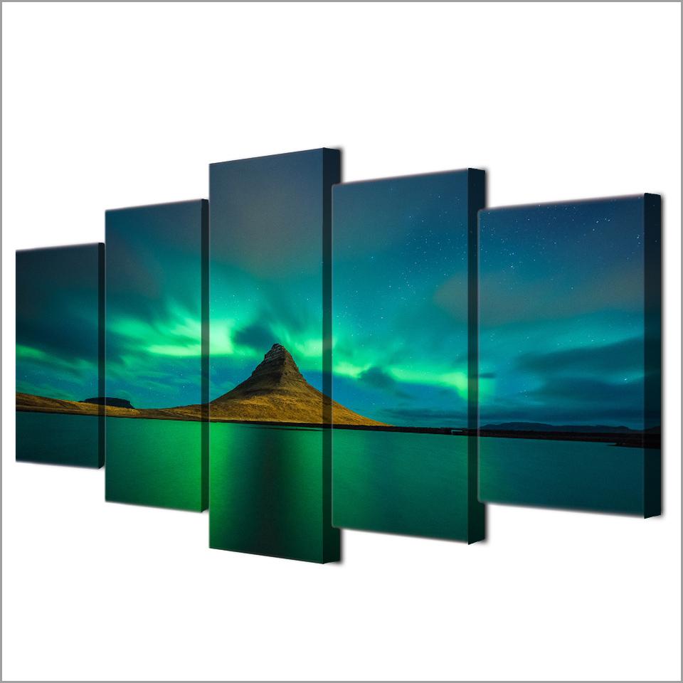 Iceland Aurora – Nature Canvas Wall Art