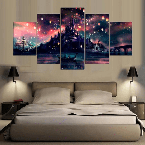 Illustrative Tangled Cartoon – Canvas Wall Art