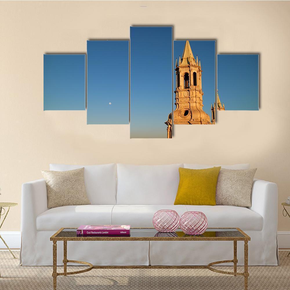Impressive Bell Tower Of Basilica Cathedral – Nature Canvas Wall Art