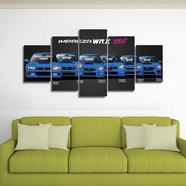 Impreza Wrx Sports Car – Automative Canvas Wall Art