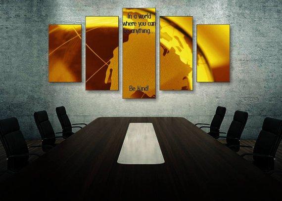 In A World – Abstract Canvas Wall Art
