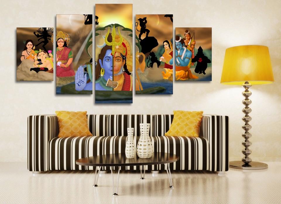 India Buddhism Ganesha – Religion Canvas Wall Art