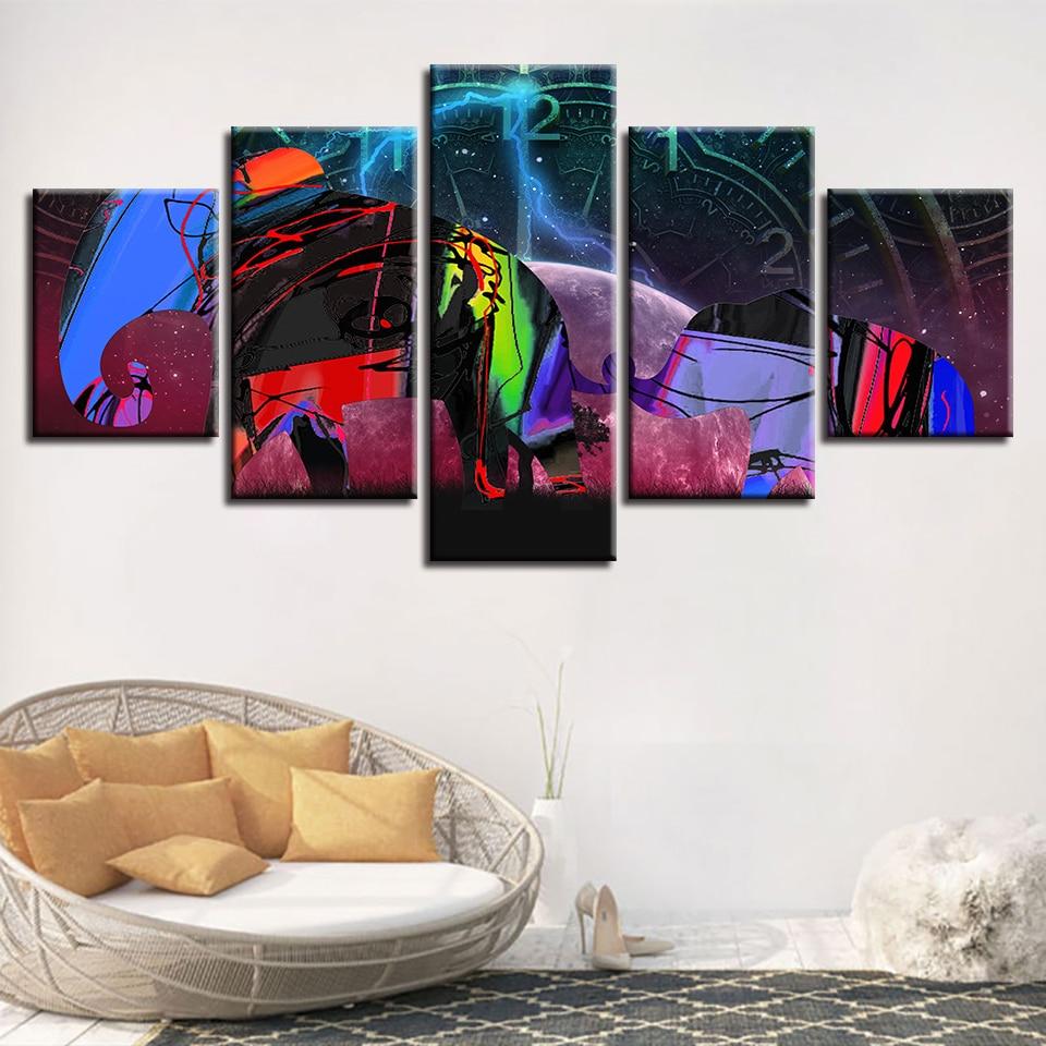 India Elephant 1 – Abstract Canvas Wall Art