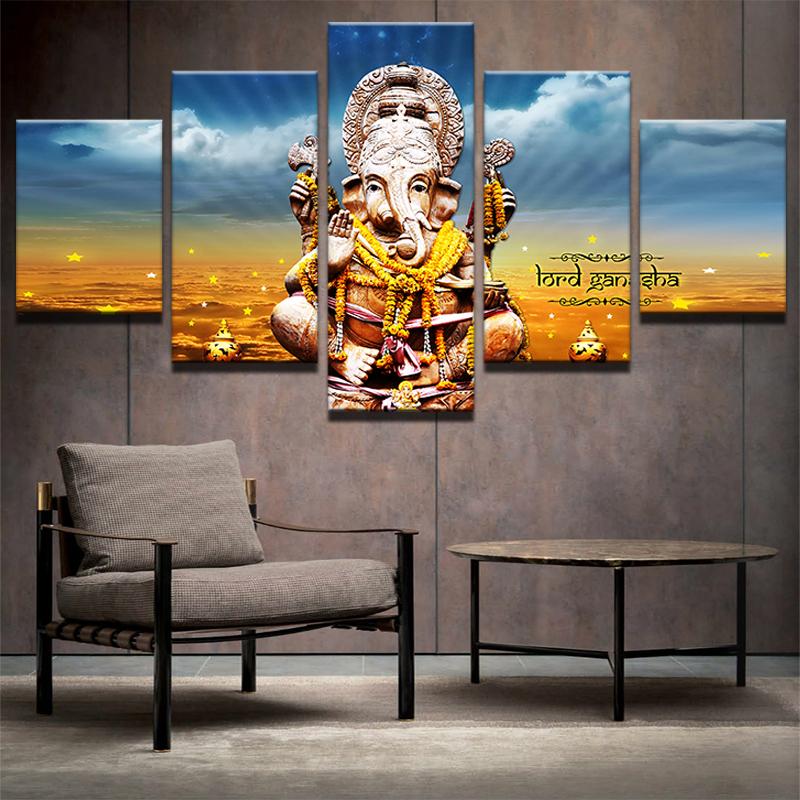 India Ganesh 01 – Religion Canvas Wall Art