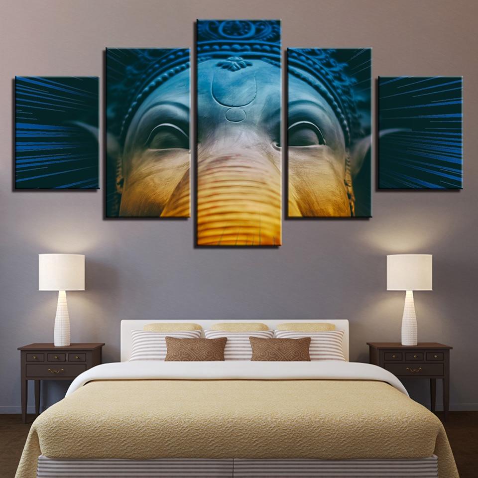 India Tibetan Buddhism Ganesha 5 – Religion Canvas Wall Art