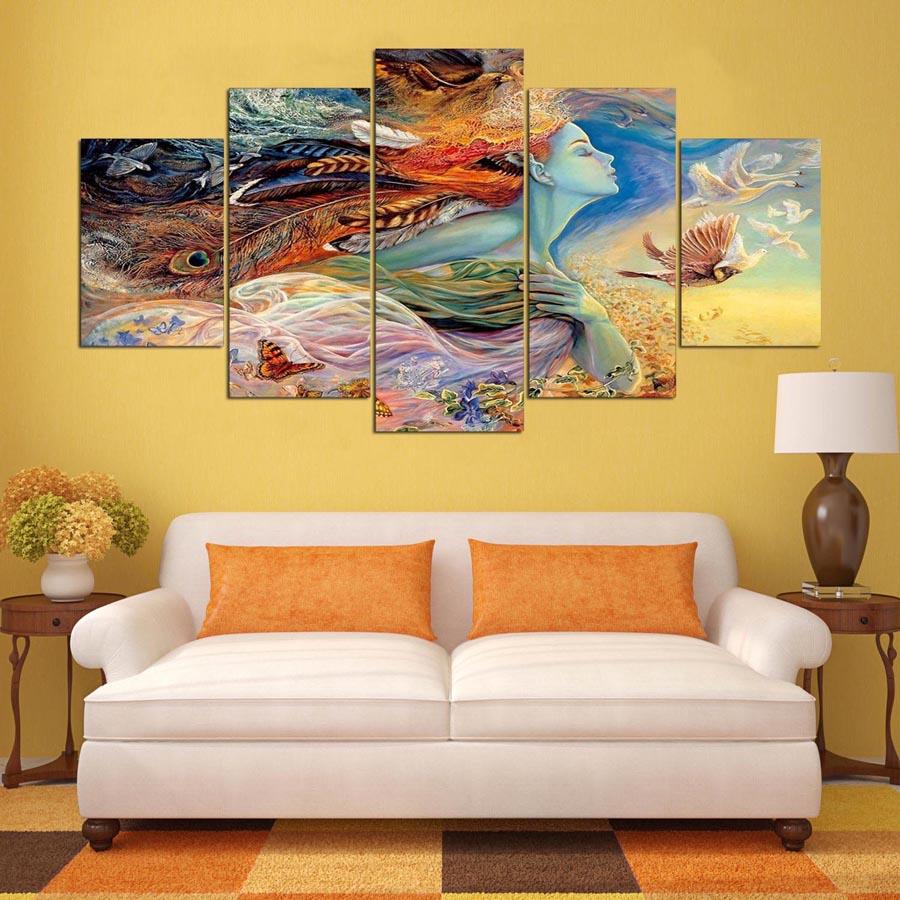 Indian Girl 01 – Abstract Canvas Wall Art